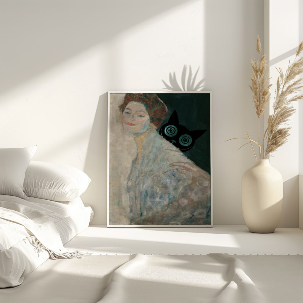 klimt Dame in Weis 1917 1918 cat 3x4 4 mockup