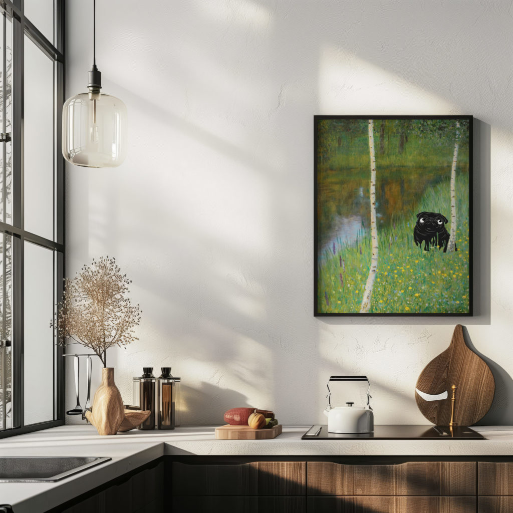 klimt Lakeshore With Birches 3x4 6 mockup