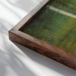 klimt Lakeshore With Birches 3x4 close up dark wood mockup