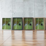 klimt Lakeshore With Birches 3x4 framed posters mockup