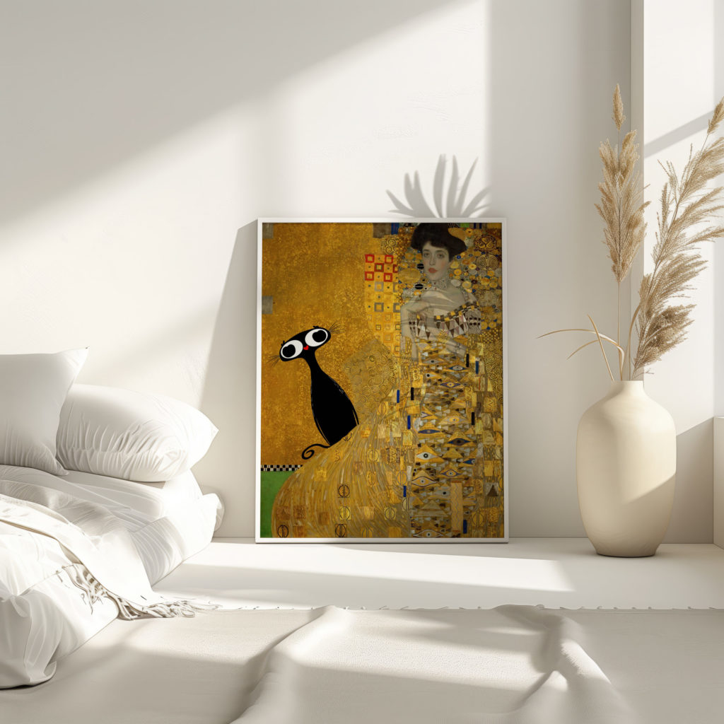 klimt Portrait of Adele Bloch Bauer I 1907 meercatpng 3x4 4 mockup