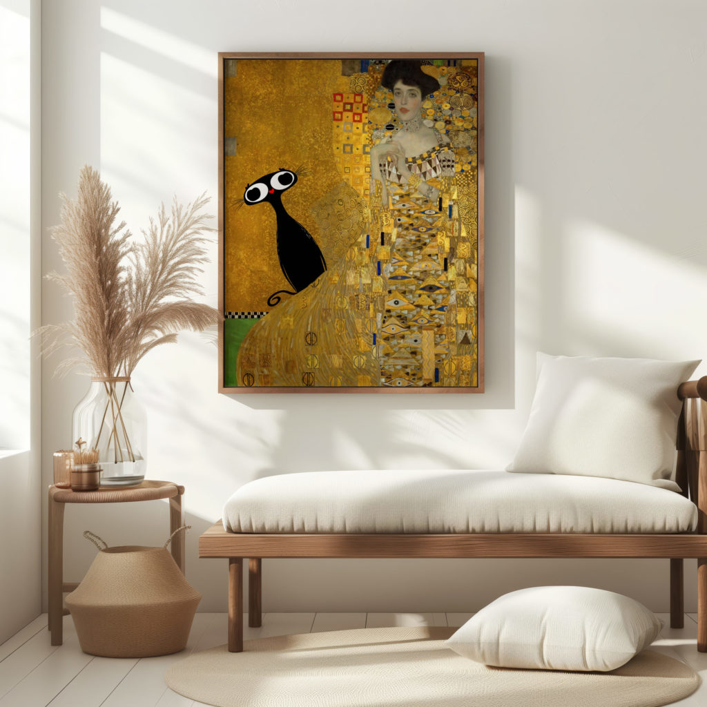 klimt Portrait of Adele Bloch Bauer I 1907 meercatpng 3x4 5 mockup