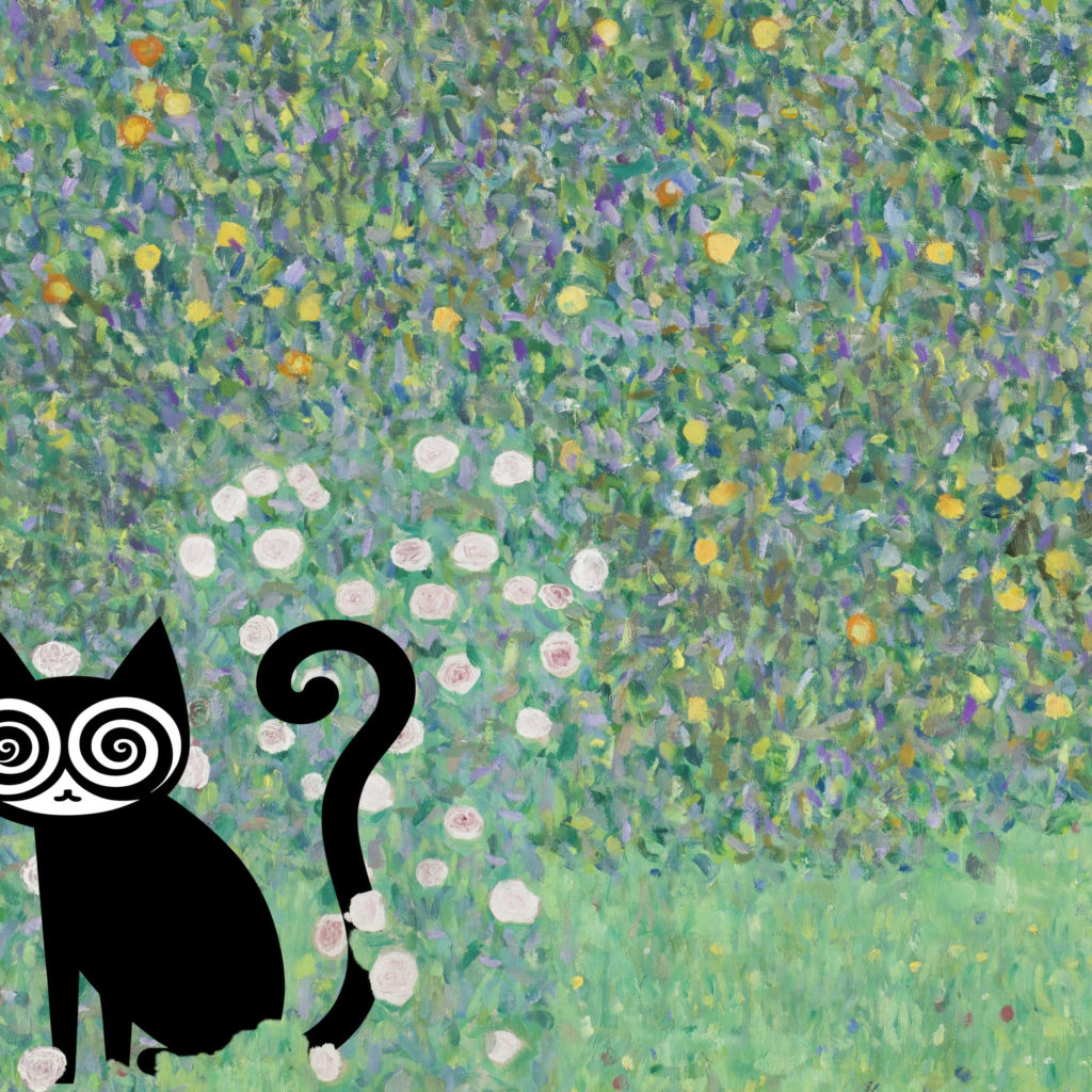 klimt Rosebushes under the Trees circa 1905 cat 3x4 8 mockup