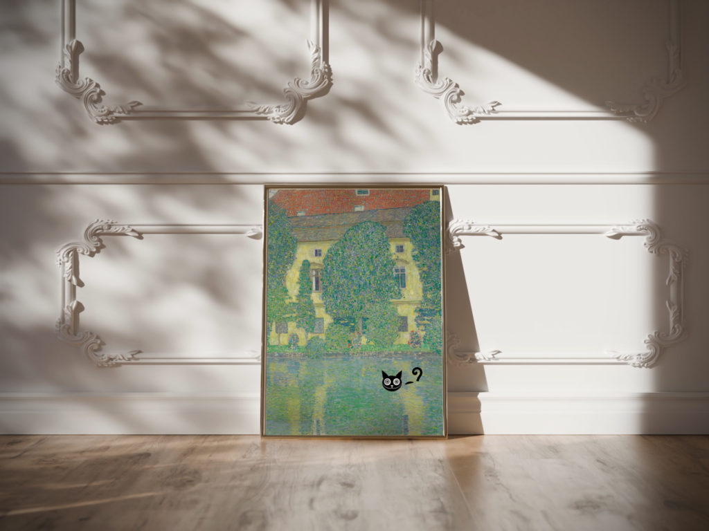 klimt Schloss Kammer am Attersee III 1909 1910 cat 3x4 video mockup