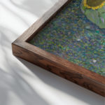 klimt Sunflowers 1883 meercat 3x4 close up dark wood mockup