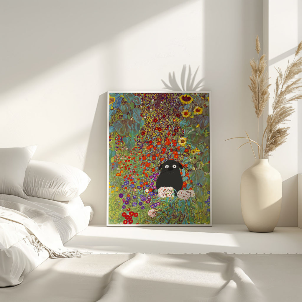 klimt dog 3x4 4 mockup
