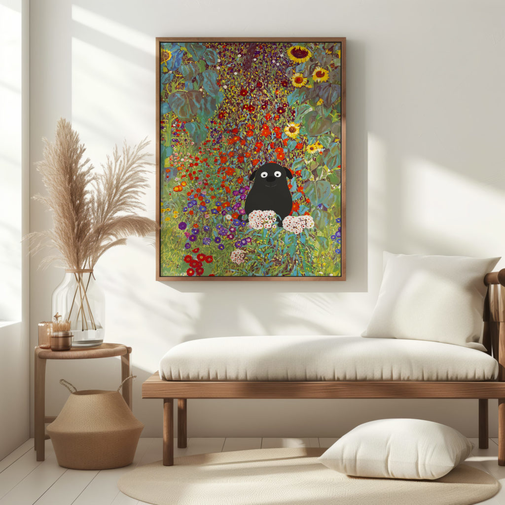klimt dog 3x4 5 mockup