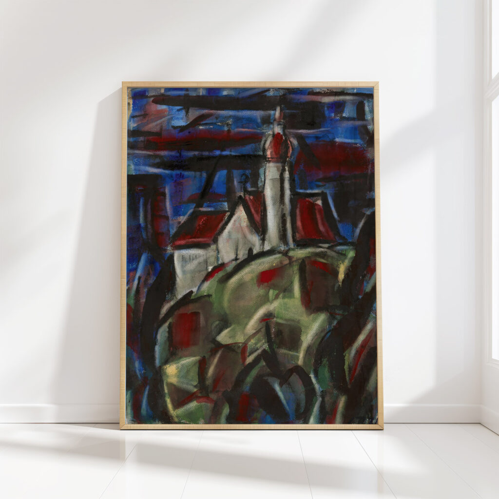 kloster andechs 1921 christian rohlfs high quality print