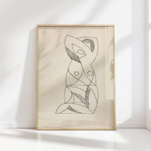 kneeling female figure 1910 1915 henri gaudier brzeska high quality print