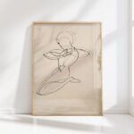 kneeling figure 1931 oskar schlemmer high quality print