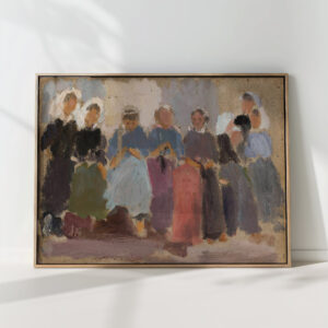 knitting women sketch 1918 tadeusz makowski high quality print