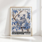 koala william morris print floral poster