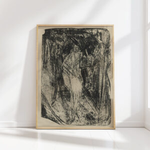 lady in the rain 1914 ernst ludwig kirchner high quality print