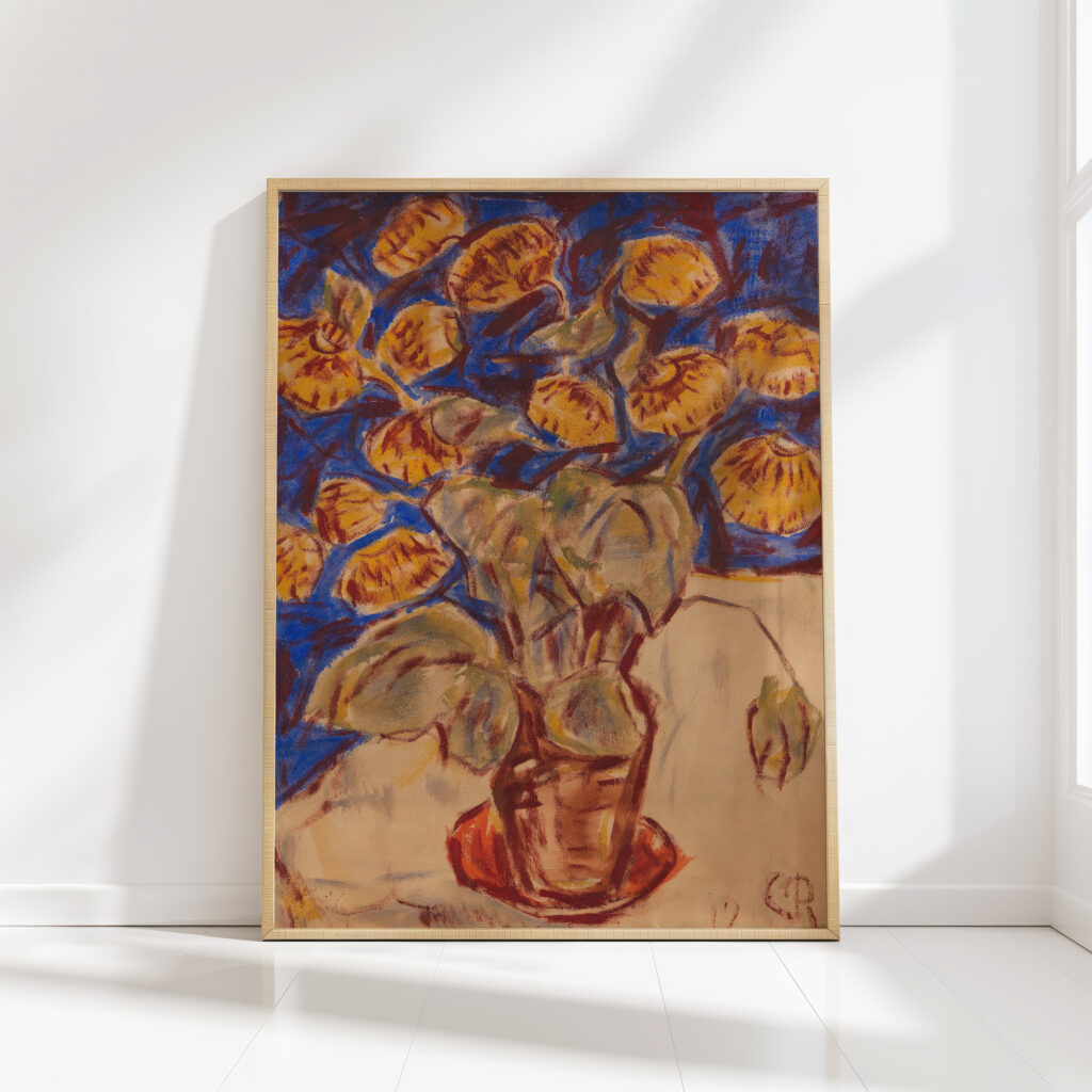 lady slipper 1919 christian rohlfs high quality print