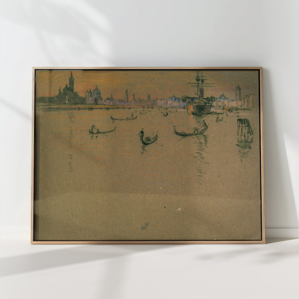 lagoon venice 1909 joseph pennell high quality print