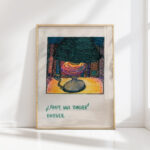 lamp and books around 1921 karl wiener high quality print