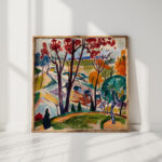 landscape bridge huntingdon valley ca 1915 1916 henry lyman sayen high quality print