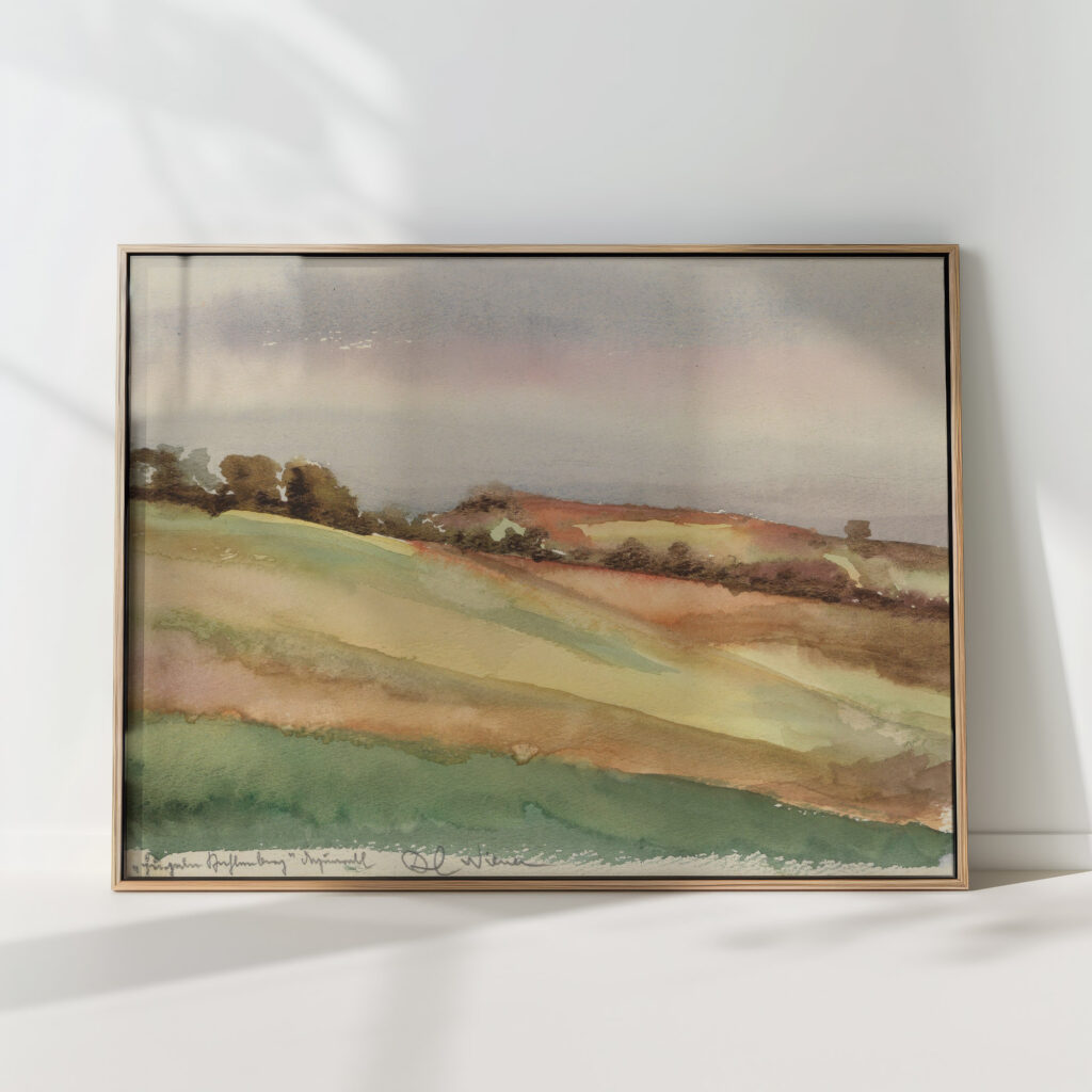 landscape kahlenberg 1943 karl wiener high quality print