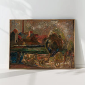 landscape with a factory chimney 1921 tadeusz makowski high quality print