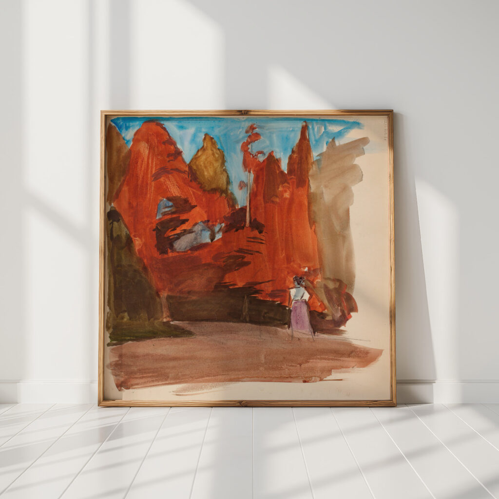 landscape with a woman 1894 1895 magnus enckell high quality print