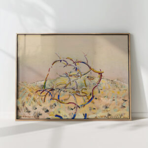 landscape with branch self portrait 1982 tiit paasuke high quality print