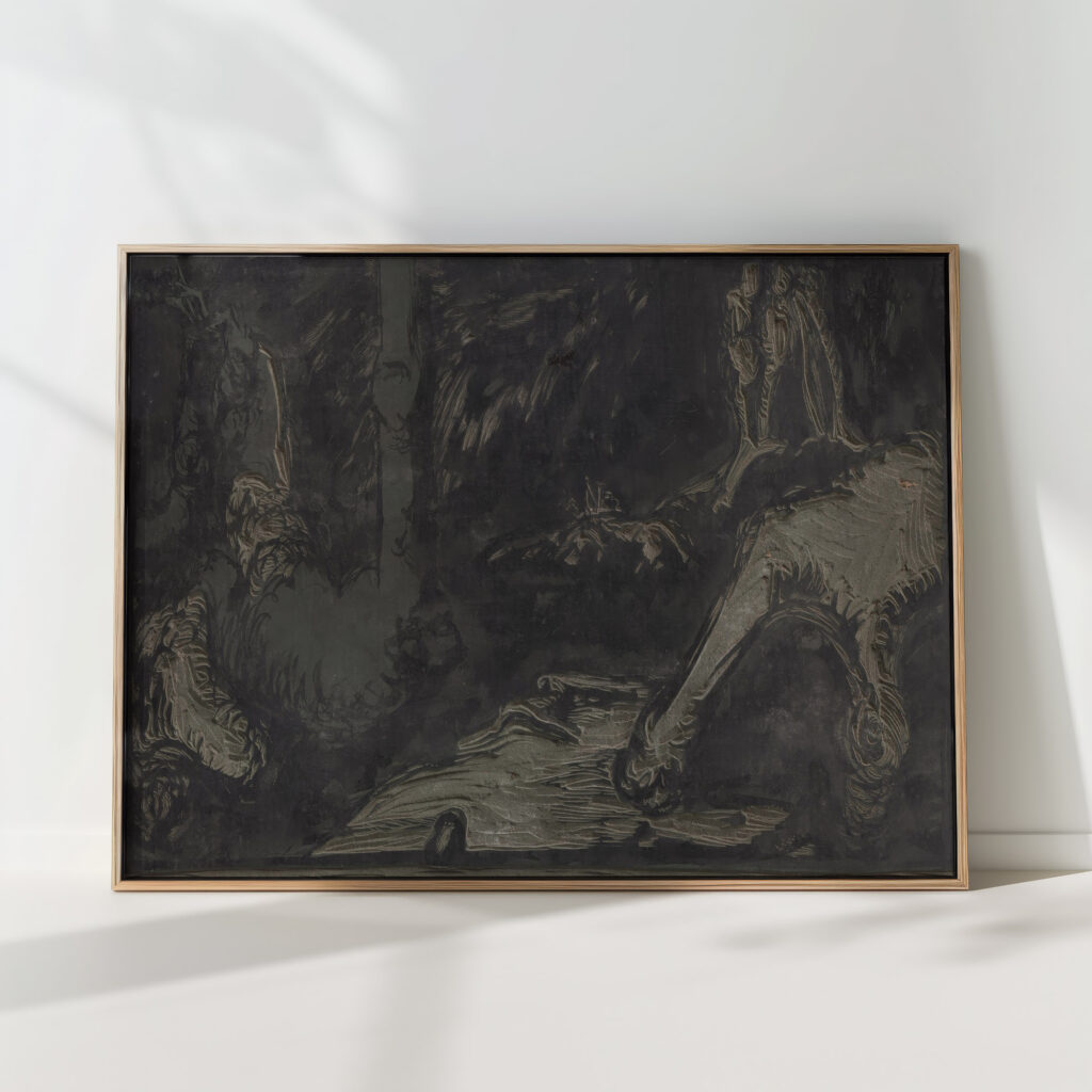 landscape with factory lino 1940 1944 jan novak high quality print