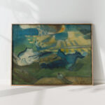 landscape with lying hiker august babberger high quality print