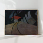 landscape with red roof 1926 leon spilliaert high quality print