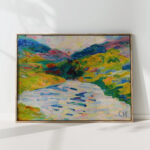 landscape with river flow 1910 curt herrmann high quality print