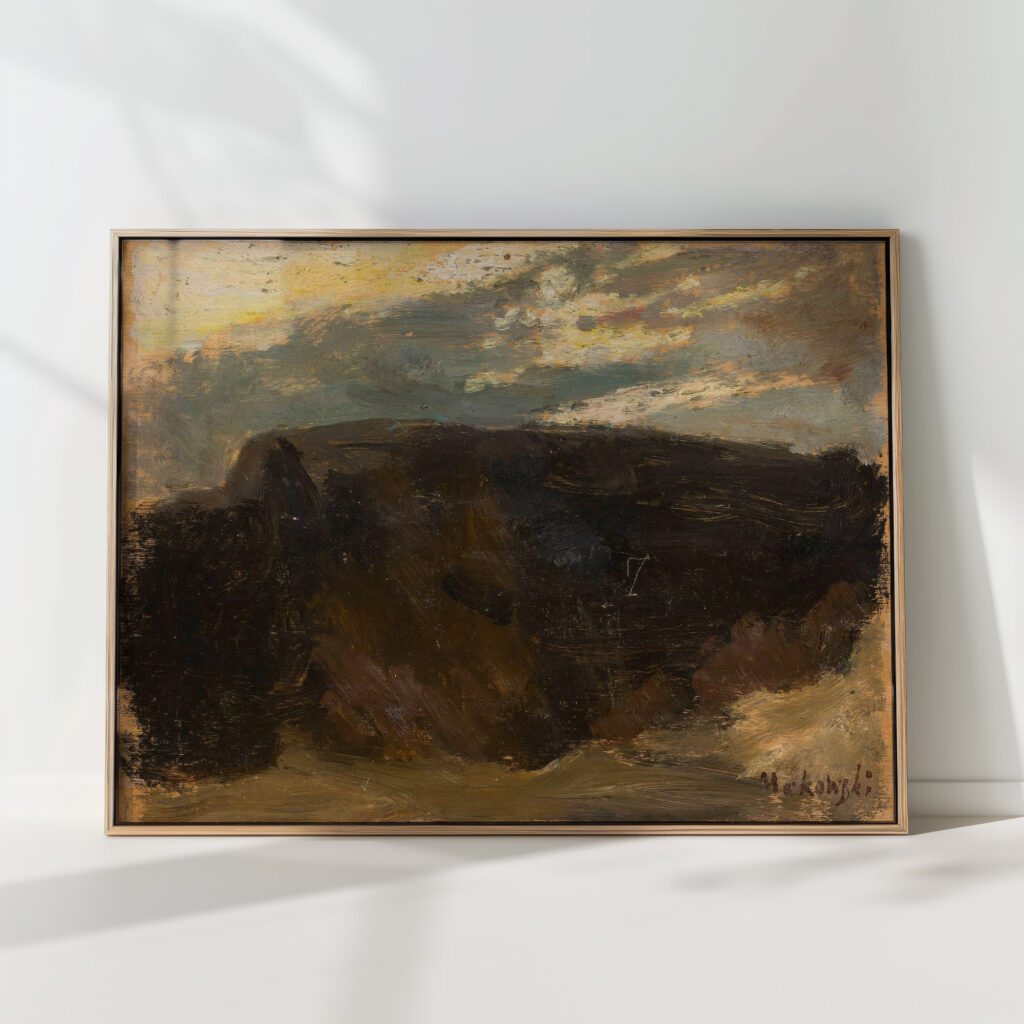landscape with the sun shining through 1907 tadeusz makowski high quality print