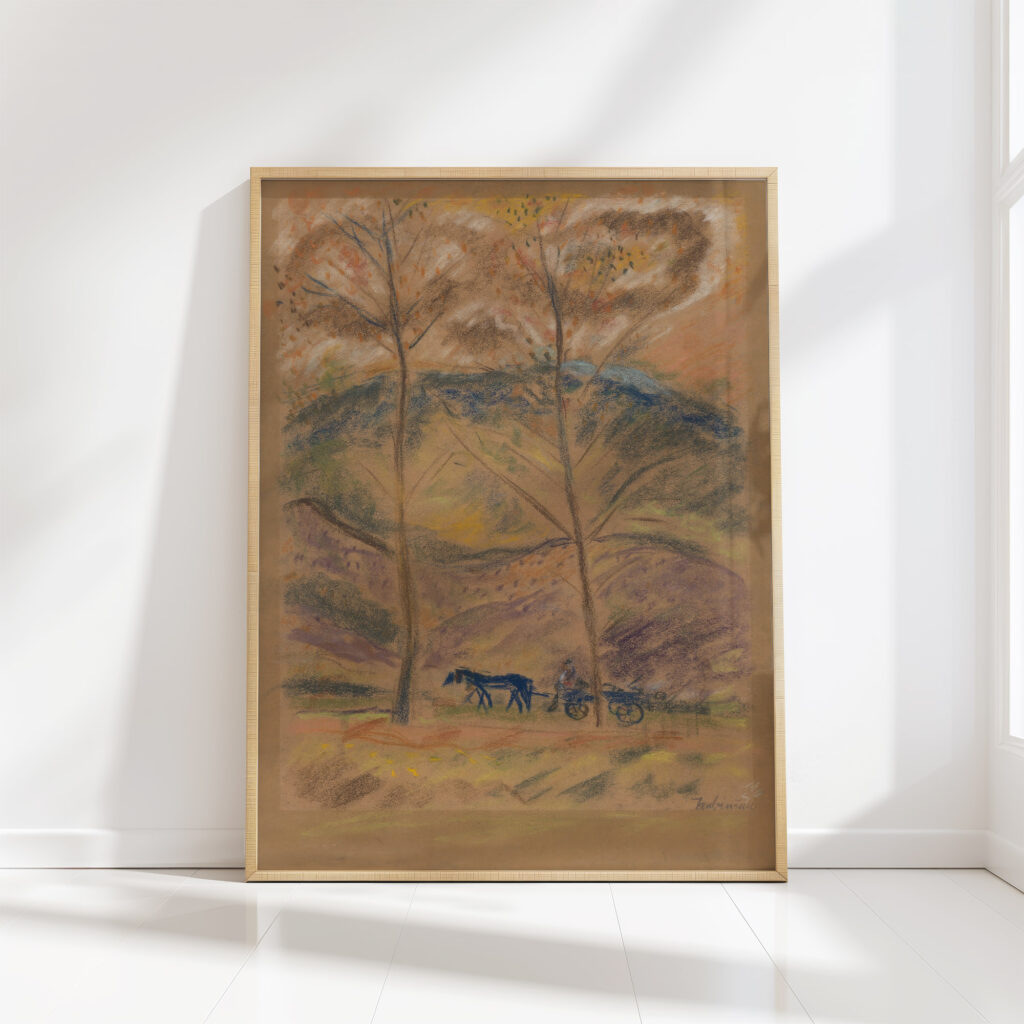 landscape with waggoner 1934 1940 arnold peter weisz kubincan high quality print