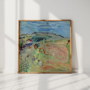 landscape with wheat field and oxen circa 1935 raoul dufy high quality print