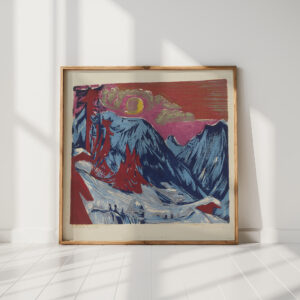 langmatte at moonset 1919 ernst ludwig kirchner high quality print