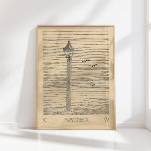 lantern and three birds around 1920 karl wiener high quality print