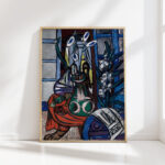 large still life interior blue 1949 max beckmann high quality print