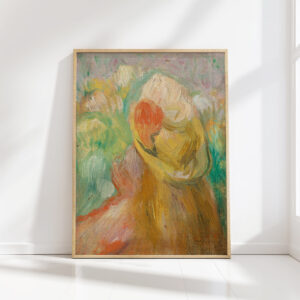little girl with a yellow hat pierre auguste renoir high quality print
