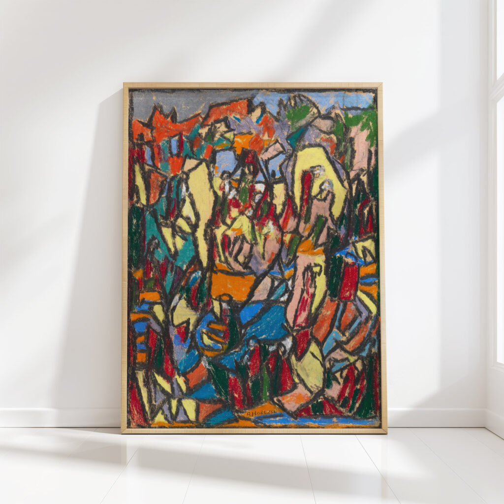 lively landscape 1925 adolf holzel high quality print