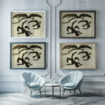 lllustration for Juliusz Slowackis Genesis from the Spirit Juliusza Slowackiego 1918 Jerzy Hulewicz framed posters mockup