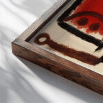 locksmith 1940 Paul Klee close up dark wood mockup