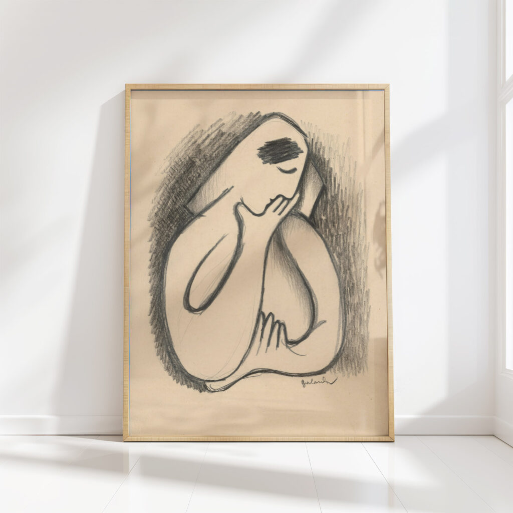 lost in thought 1937 1938 mikulas galanda high quality print
