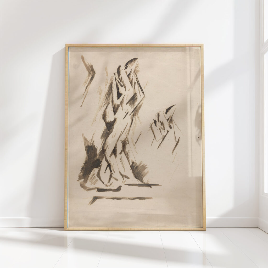 lovers embracing c 1911 oto gutfreund high quality print