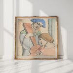 lovers harlequin and columbine 1927 1928 mikulas galanda high quality print