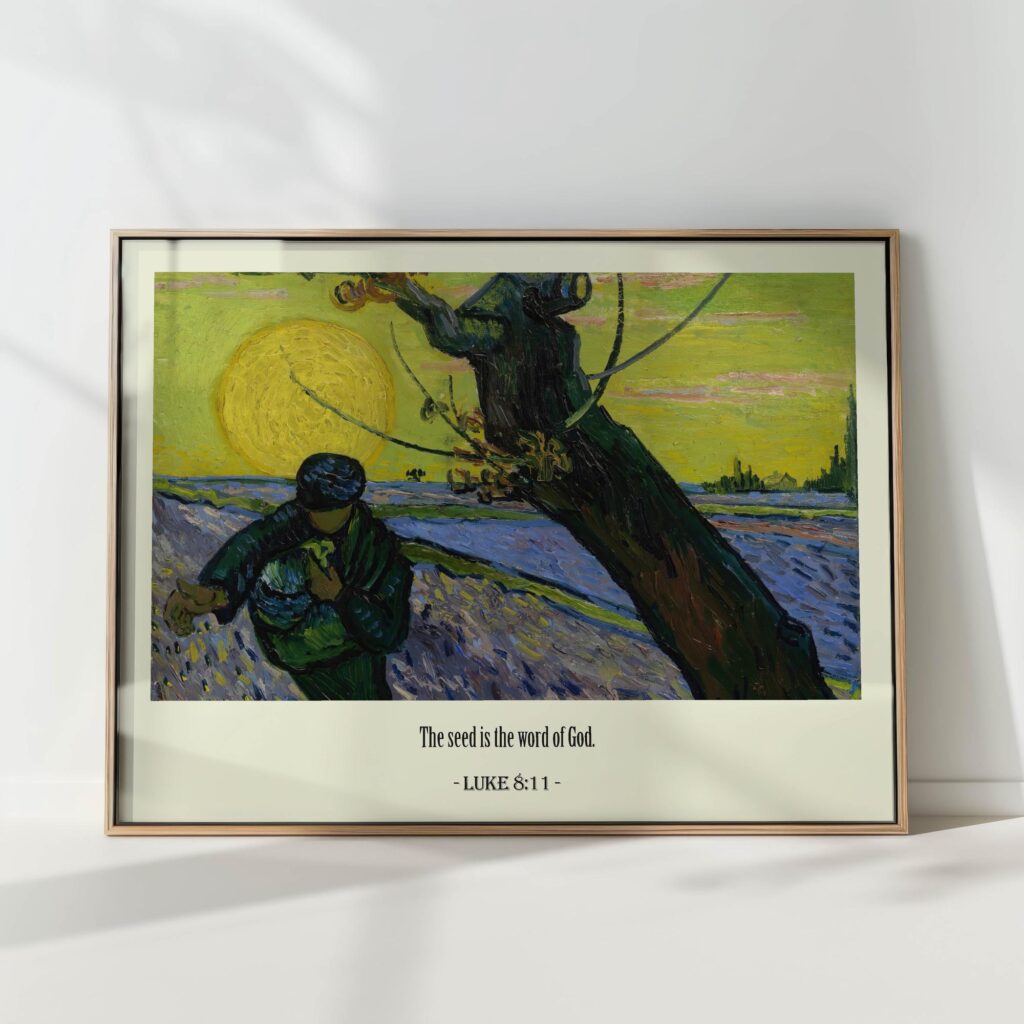 luke 811 bible verse christian print