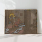 madame vuillard reading the newspaper edouard vuillard high quality print