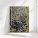 madame vuillard sewing next to the window circa 1910 edouard vuillard high quality print