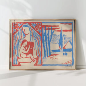 madonna with child 1936 mikulas galanda high quality print