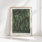 man and woman in green 1937 1969 yo sugano high quality print