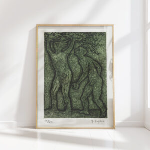 man and woman in green 1937 1969 yo sugano high quality print