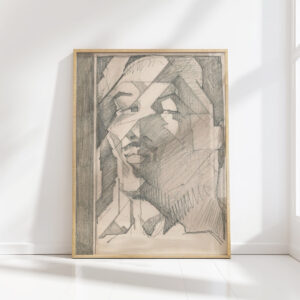 man head with mustache 1906 reijer stolk high quality print