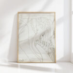 man head with mustache and beard in profile to the right 1943 12 23 samuel jessurun de mesquita high quality print